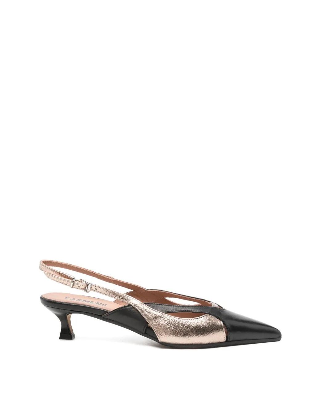 Carmens Black Pointed-Toe Mules