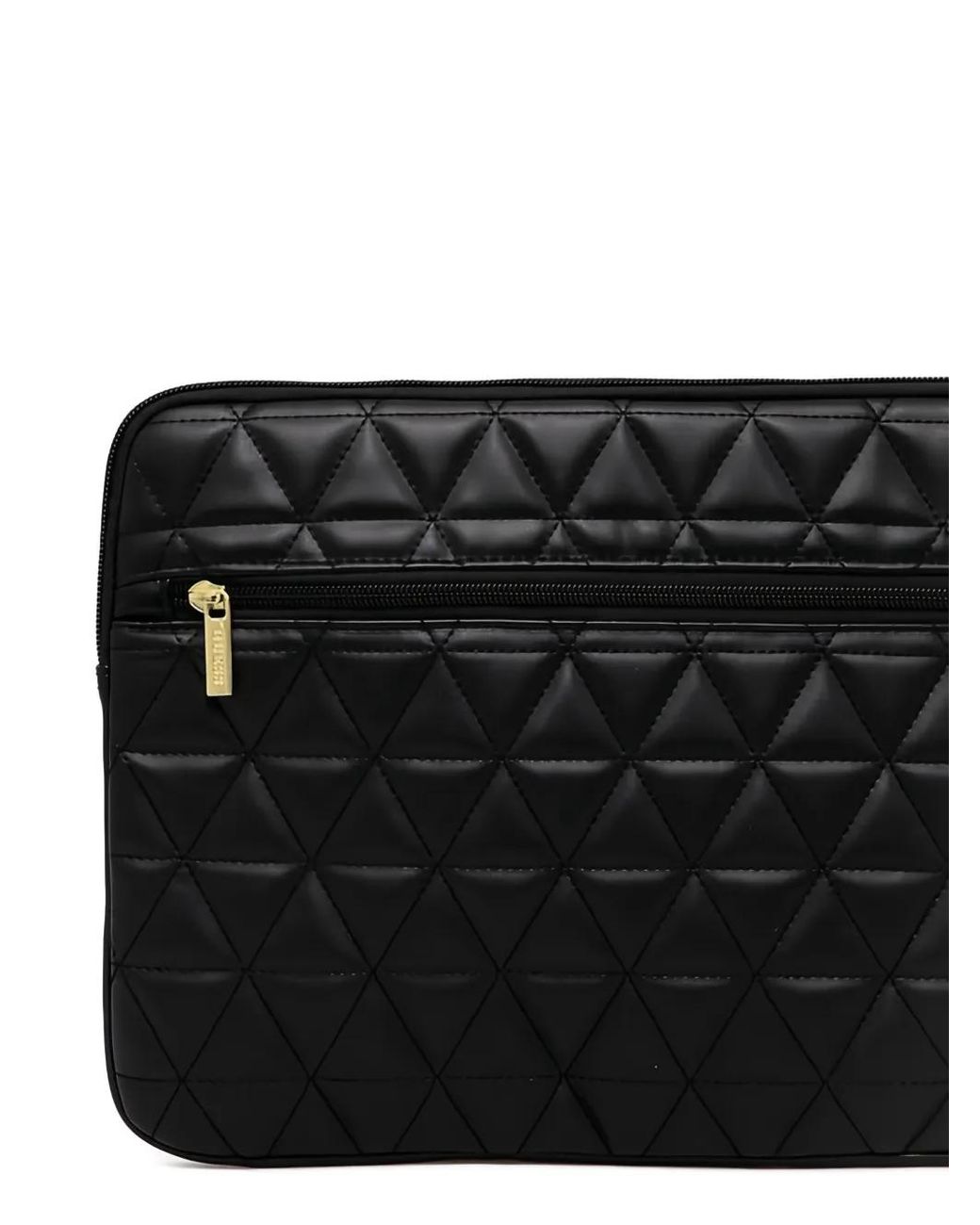 Guess Black Quilted Laptop Case