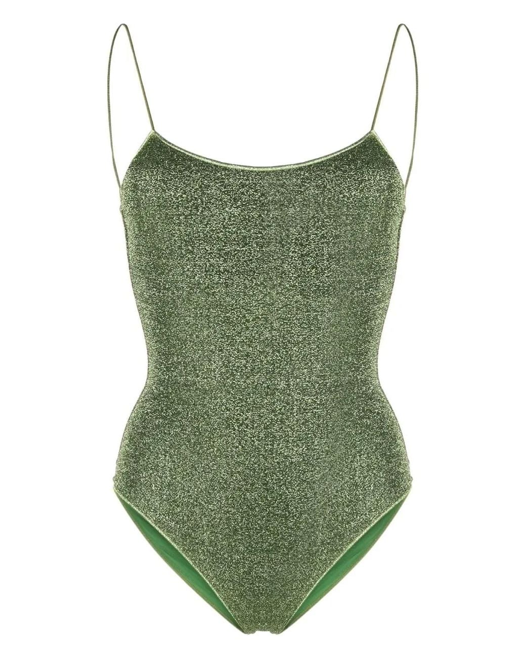Oseree Green Lumiere Maillot One-piece Swimsuit