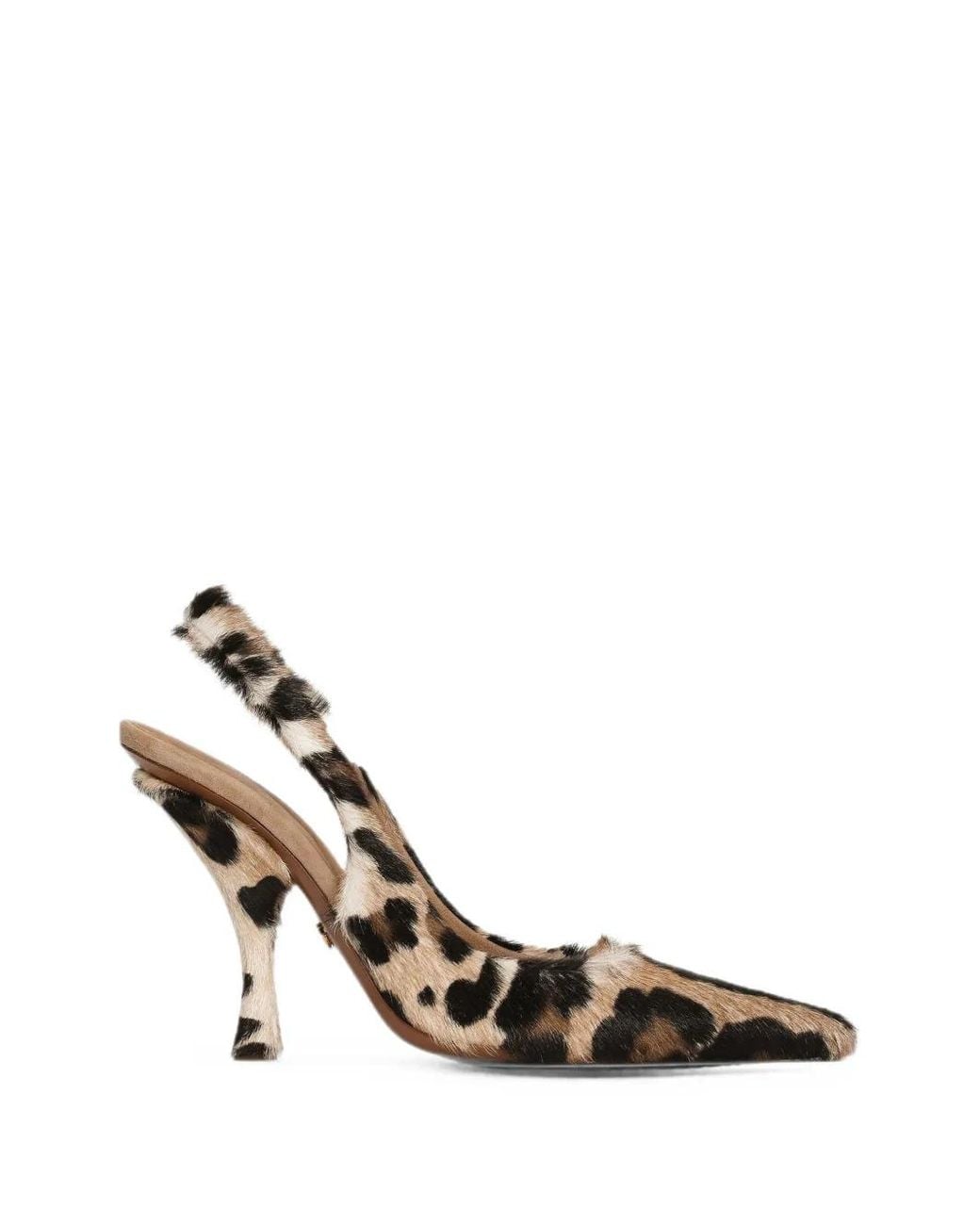 Dolce & Gabbana Metallic Leo Kid-Leather Slingbacks