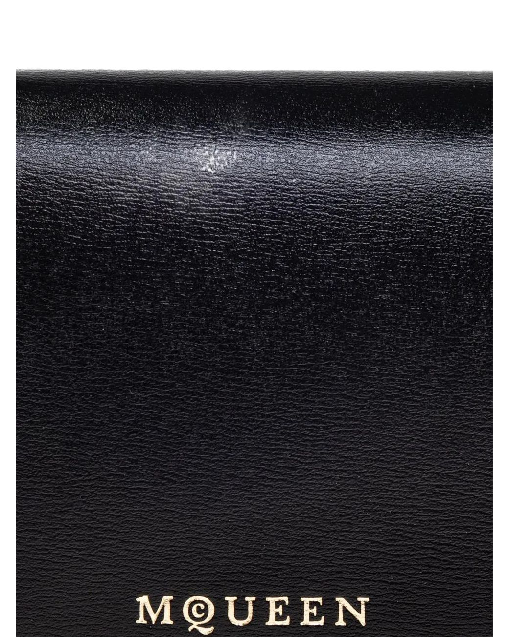 McQueen Black Leather Wallet