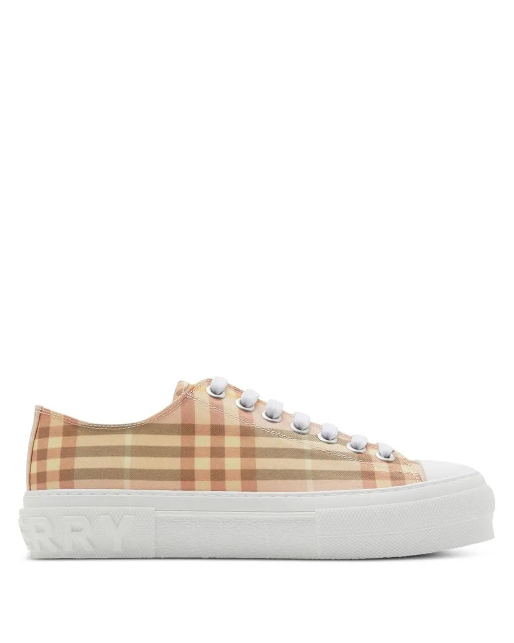 Burberry White Jack Platform Sneaker