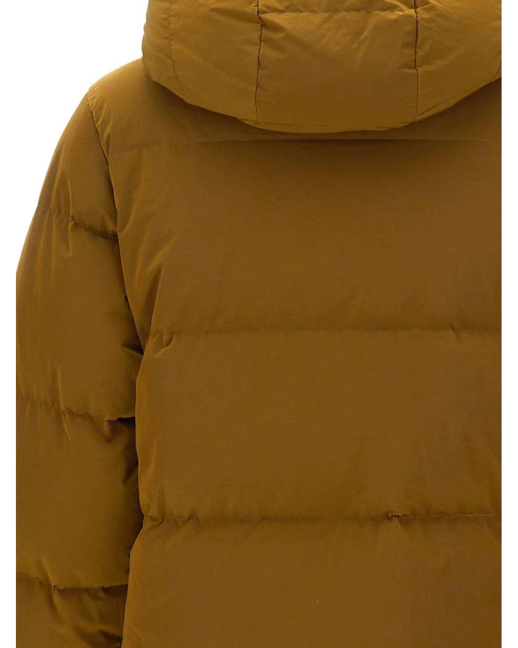 K-Way Green Logo-Patch Puffer Jacket
