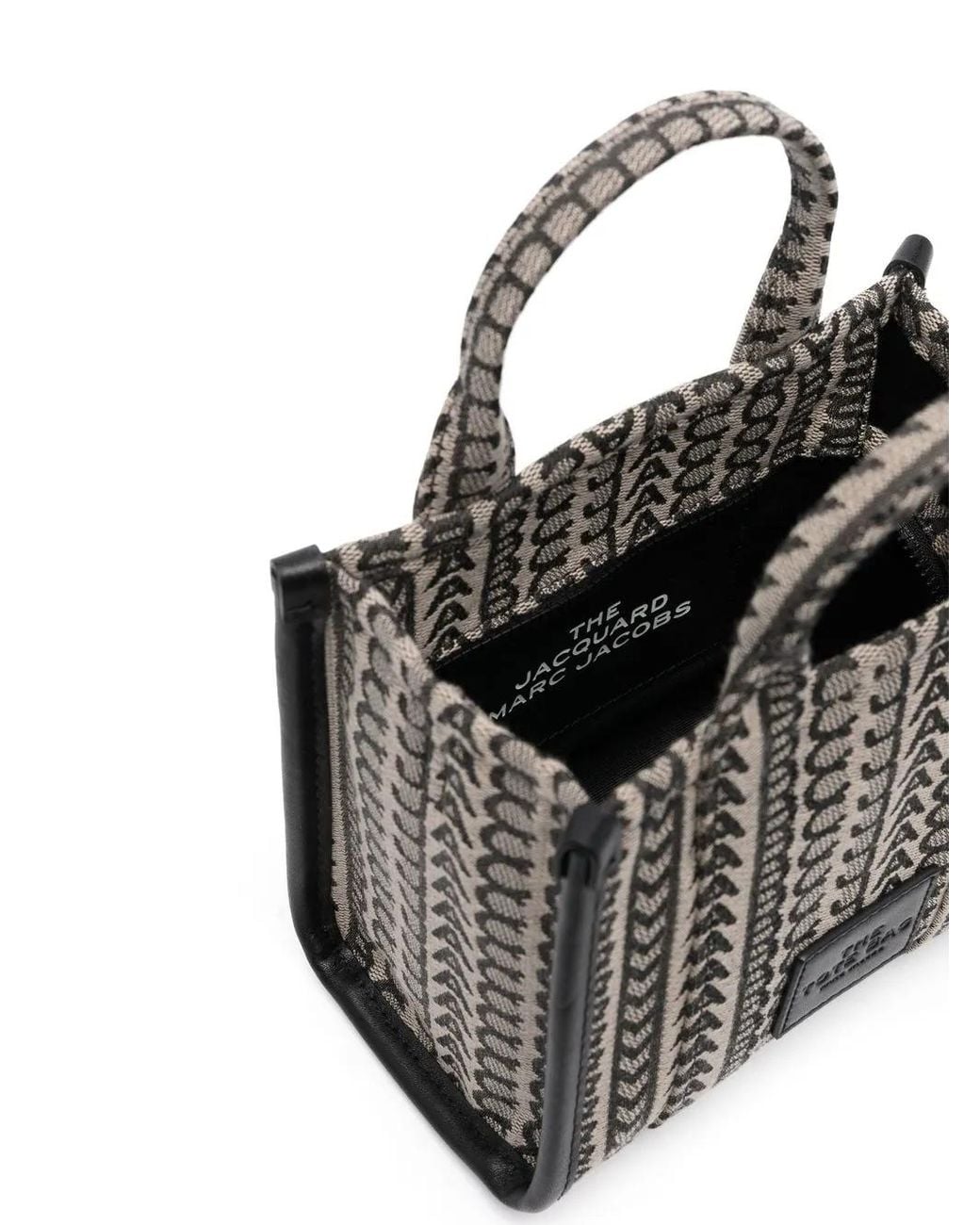 Marc Jacobs Black The Mini Monogram Jacquard Tote