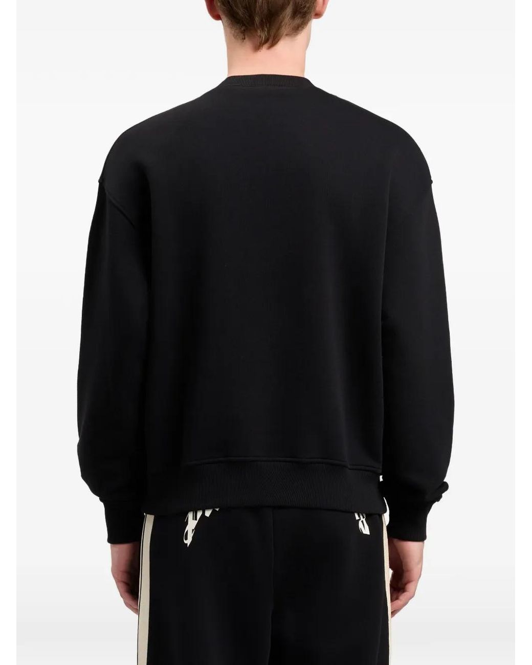 Palm Angels Black Bear Crewneck Sweatshirt for men