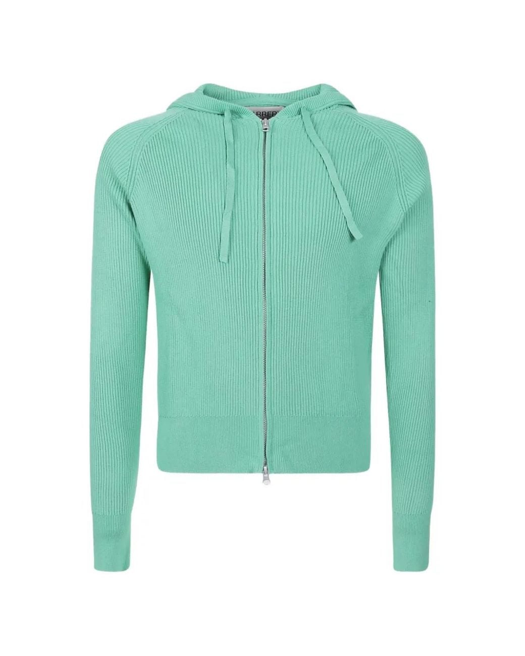 Carrera Green Ribbed Zip-Up Cardigan for men