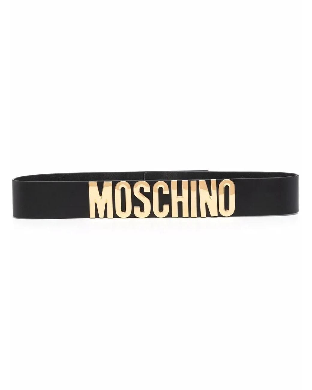 Moschino Black Gürtel Mit Logo