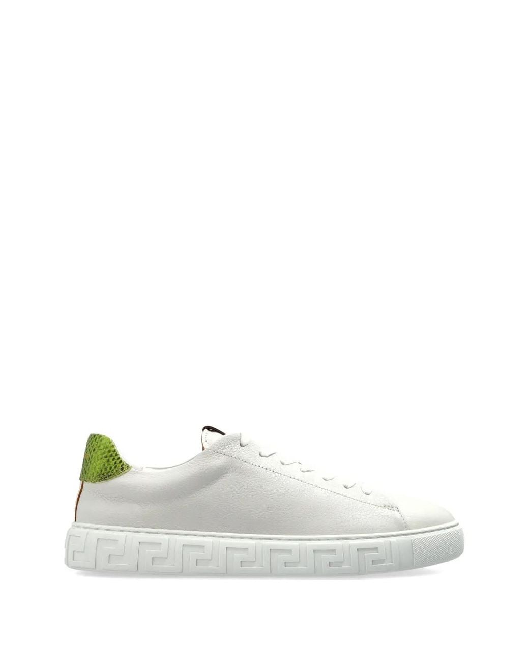 Versace White "Greca" Sports Shoes for men