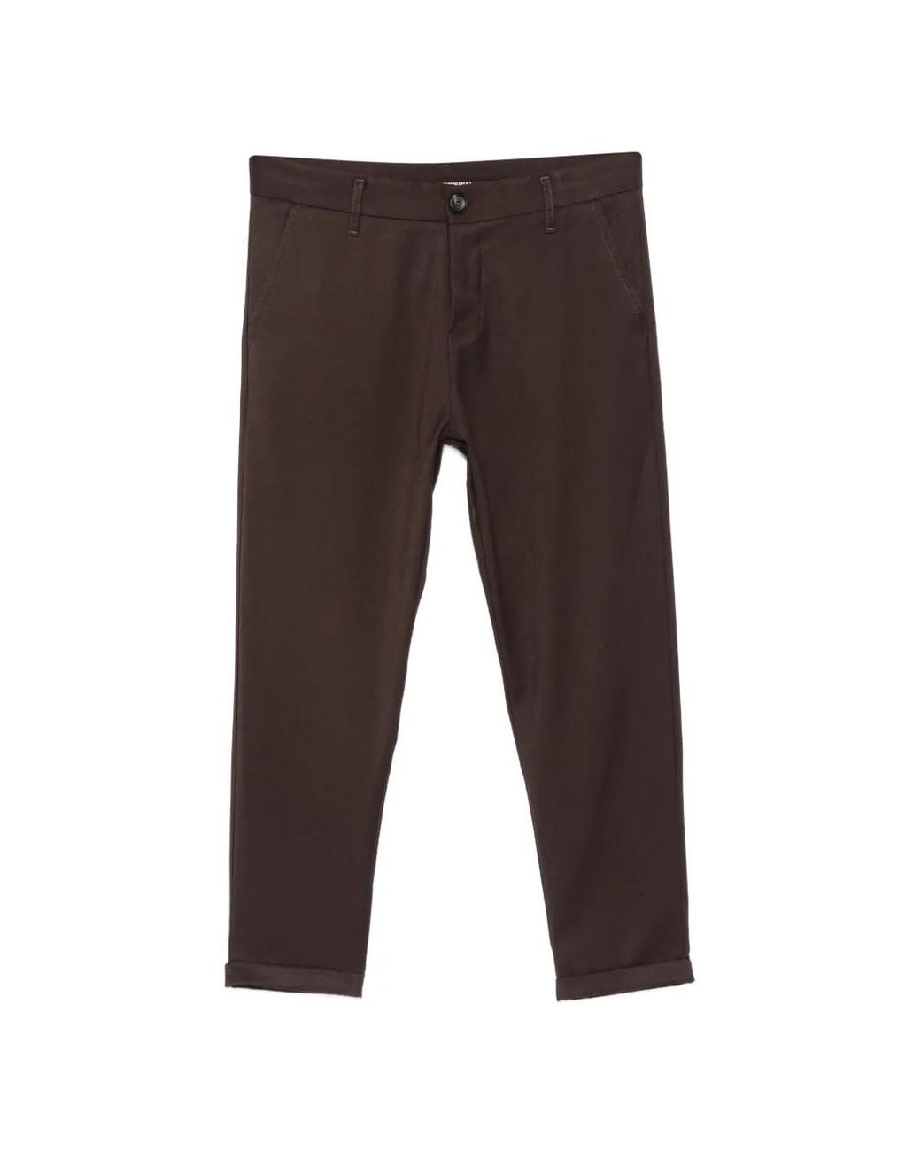 Imperial Gray Button-Fastening Trousers for men