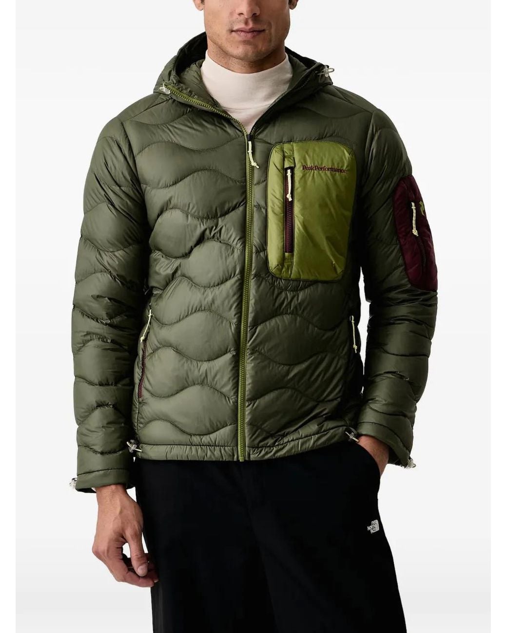 Peak Performance Green Helium Utility Quilted Hooded Jacket for men