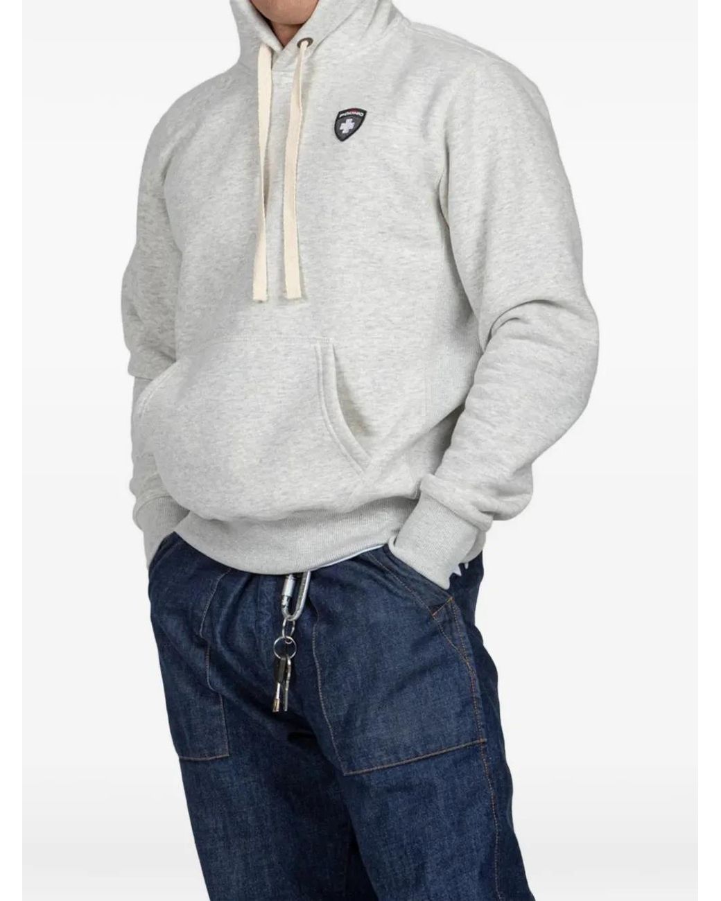 PODHIO Blue Hooded Sweatshirt