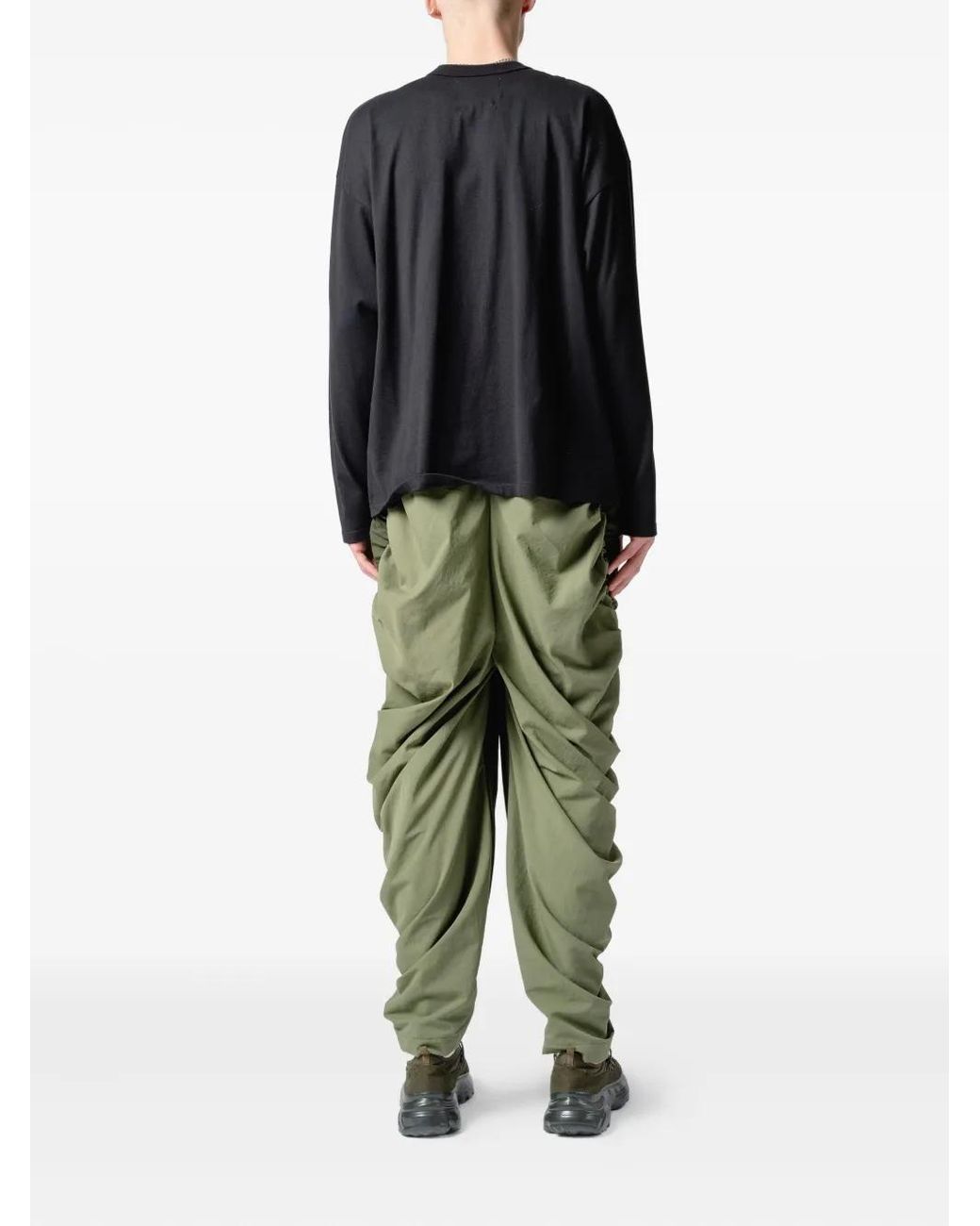 Yoshio Kubo Black Pocket Zip-Fastening Long-Sleeves T-Shirt