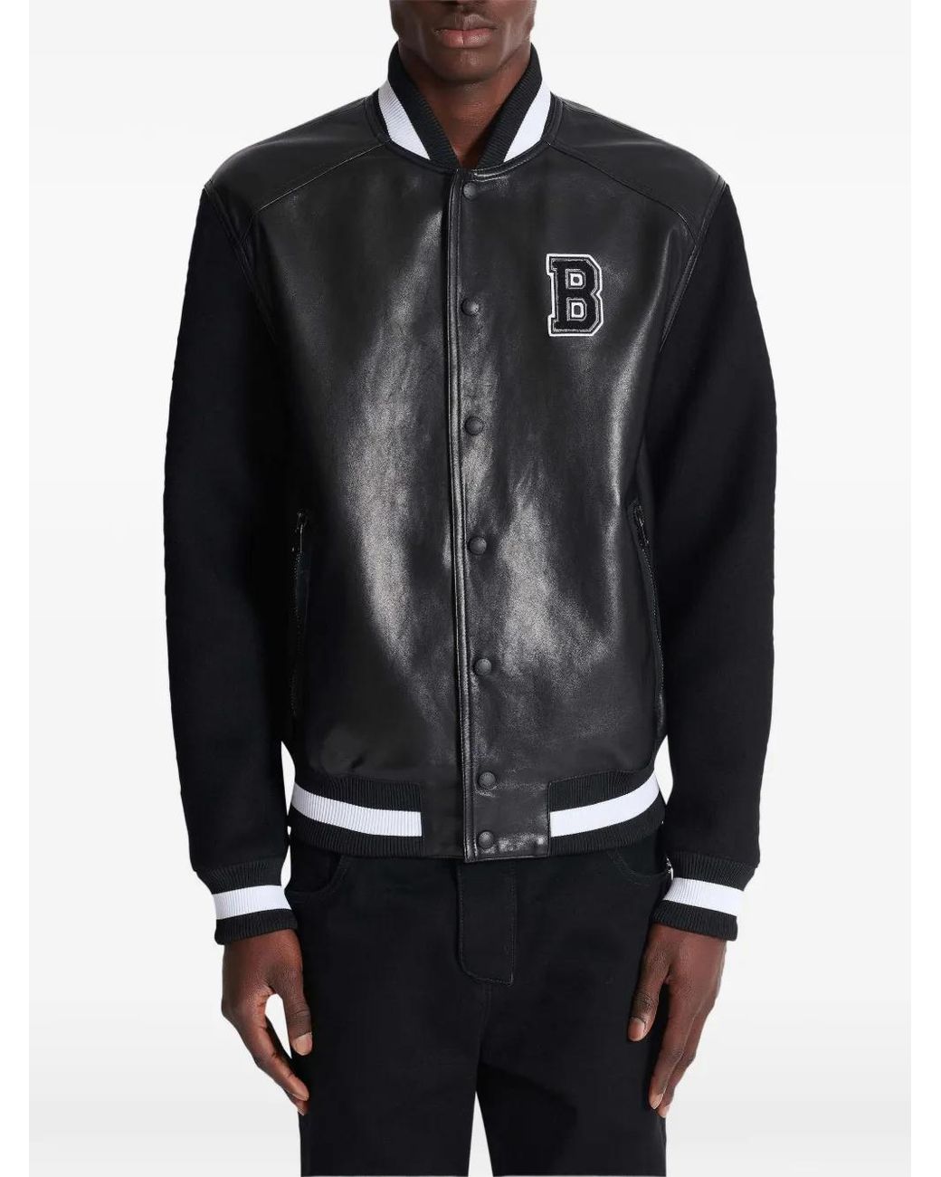 Balmain Black Bomber Jackets for men