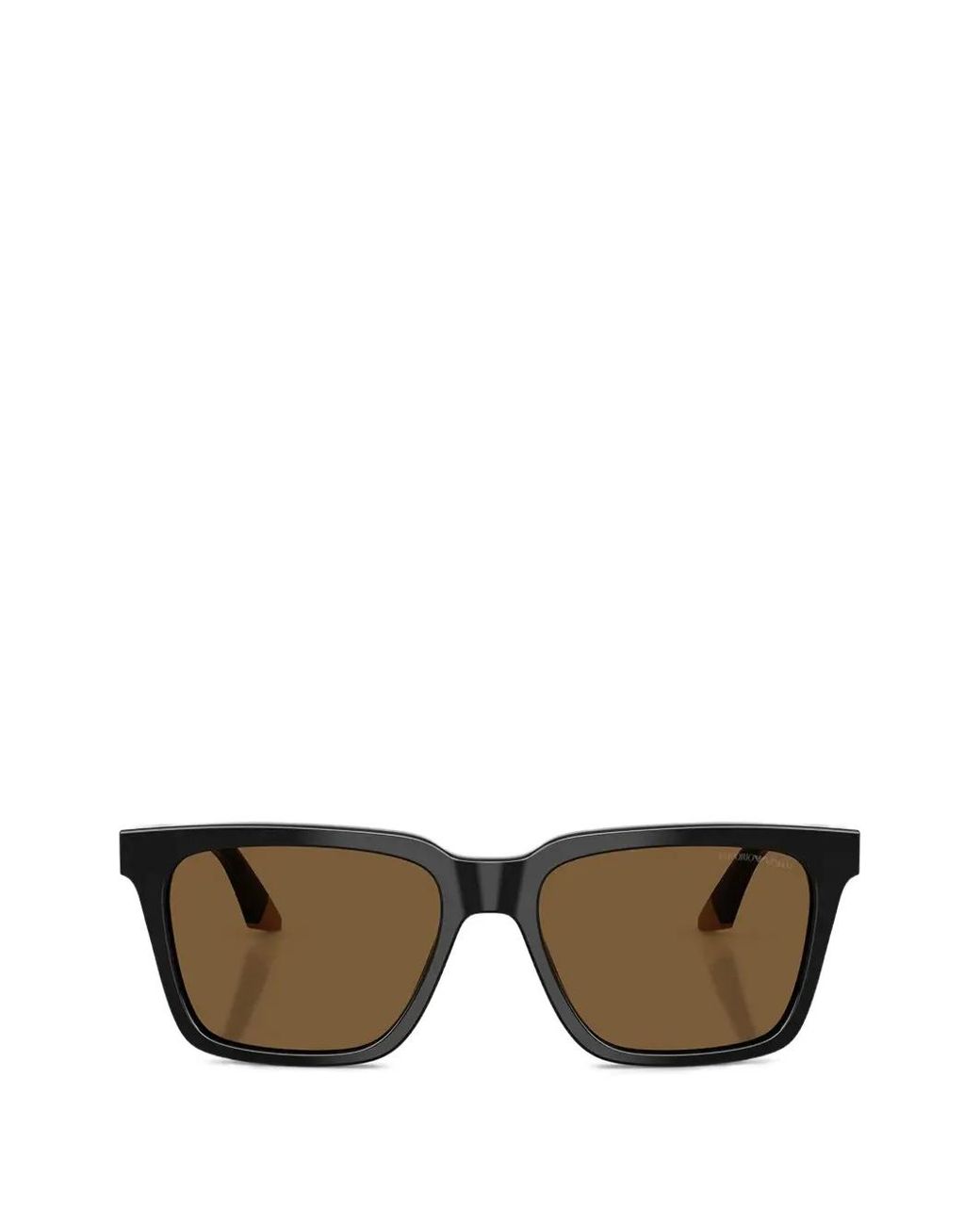 Emporio Armani Black Rectangle-Frame Sunglasses for men