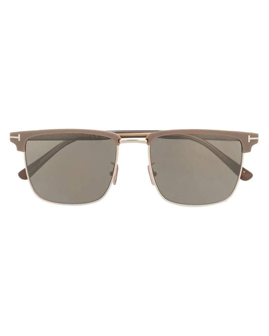 Tom Ford Gray Tinted Straight-Arm Sunglasses for men