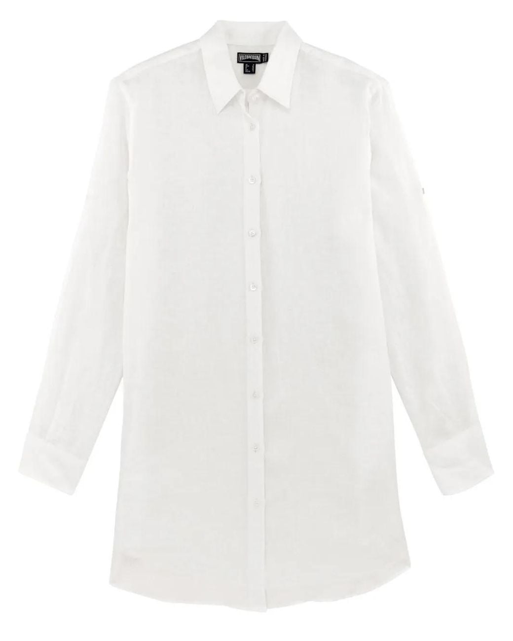 Vilebrequin White Fondant Organic Linen Shirt