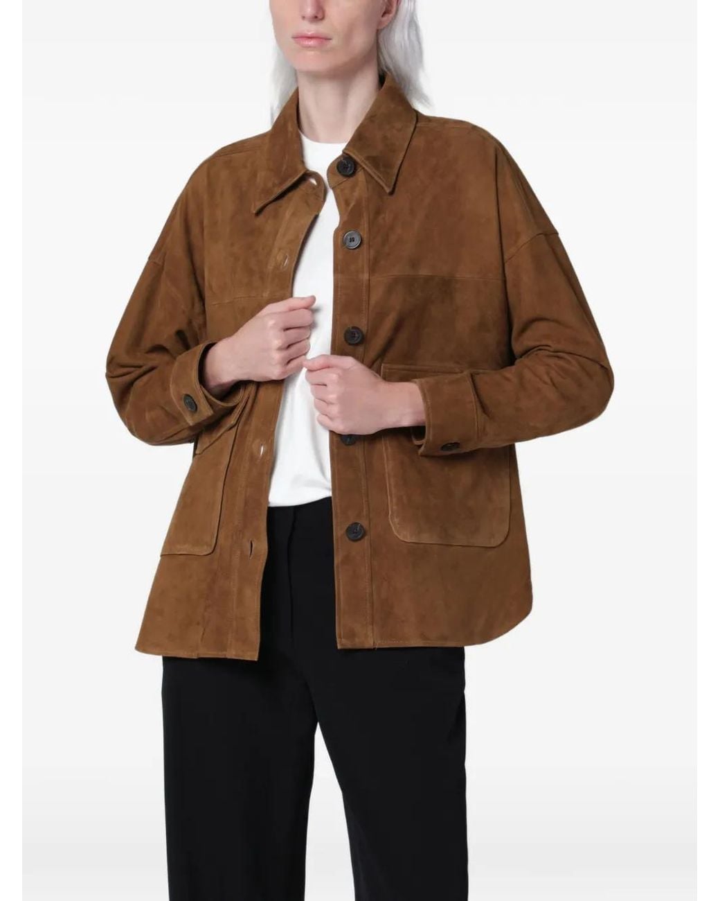 Arma Brown Kaylee Suede Overshirt