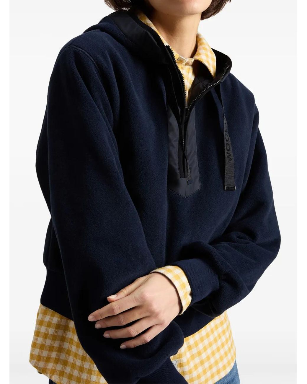 Woolrich Blue Fleece Hoodie