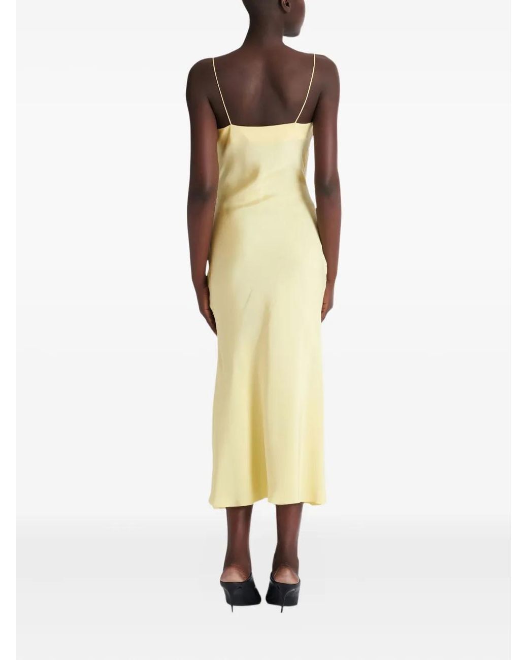 Balmain Metallic Long Strappy Dress