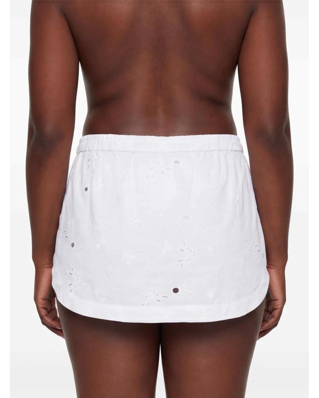 Kiki de Montparnasse White Simone Mini Skirt