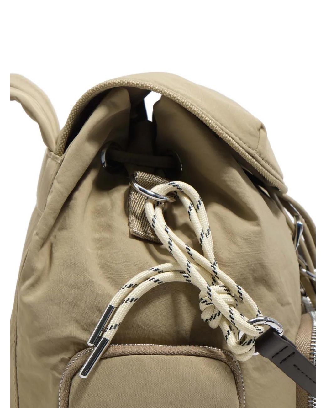 Bimba Y Lola Natural Nylon Pocket Backpack