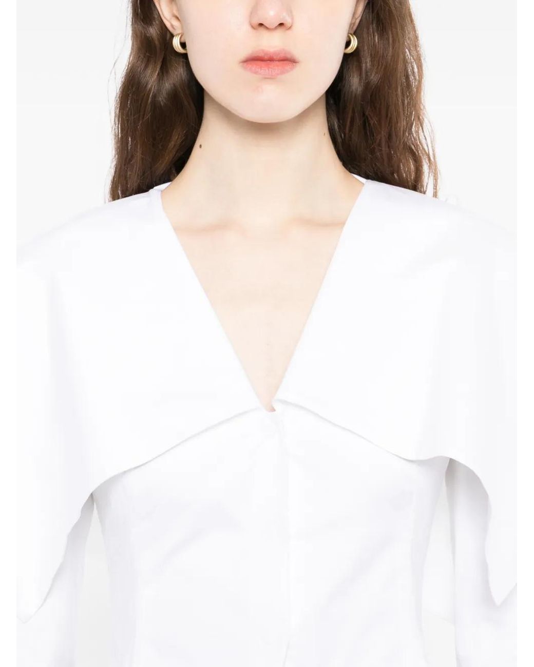 A.W.A.K.E. MODE White V-Neck Jacket