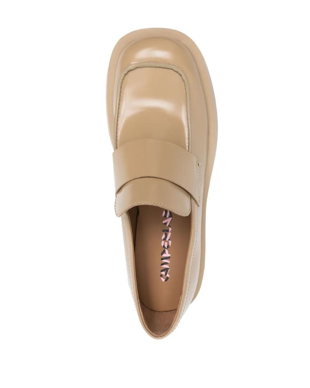 CAMPERLAB Natural Square-Toe Leather Loafers