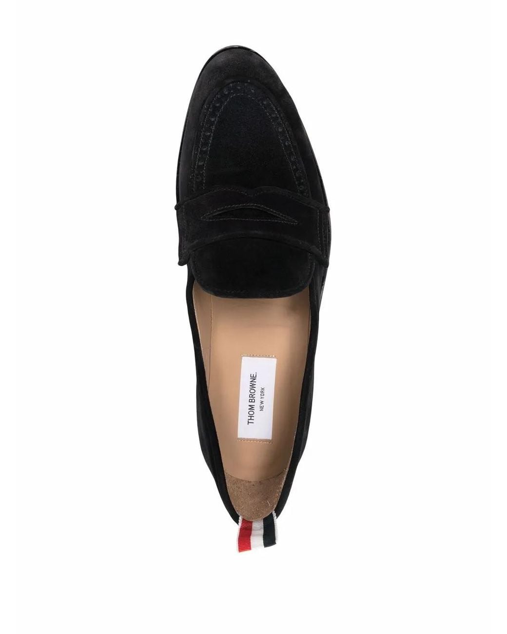 Thom Browne Black Varsity Penny-strap Loafers for men