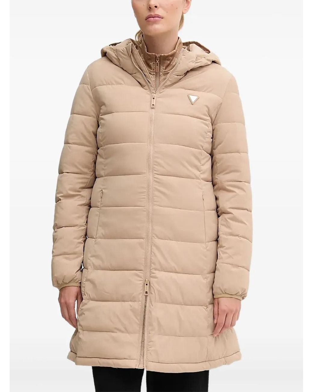 Guess Natural Hooded Padded Coat