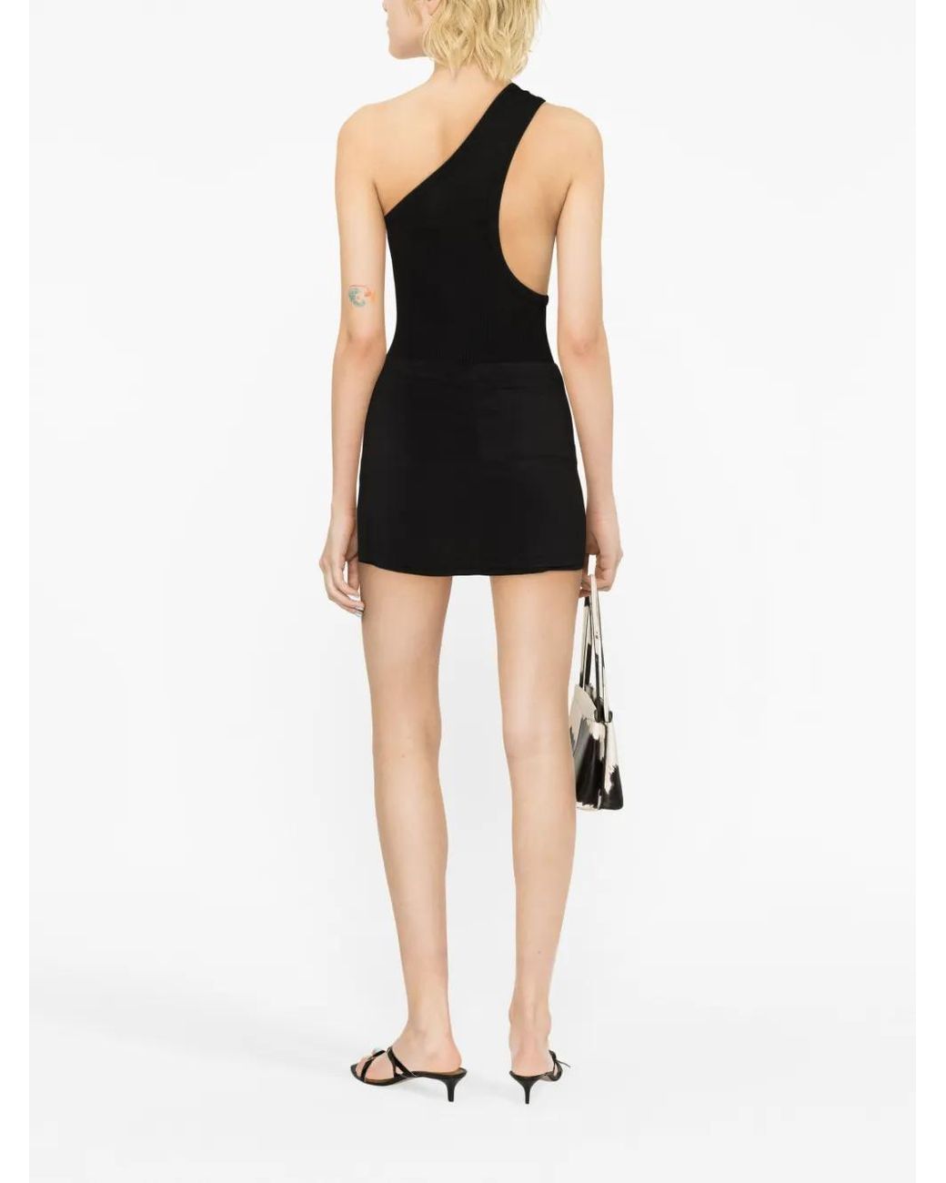 Minifalda A Capas Wardrobe NYC de color Black