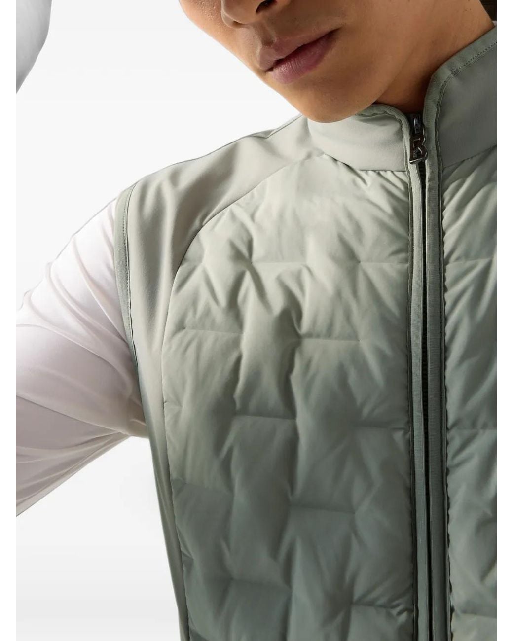 Bogner Gray Dane Quilted-Hybrid Gilet for men