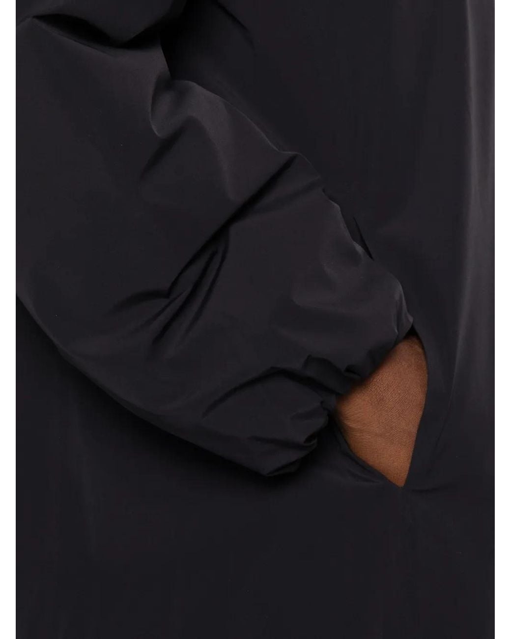 Rrd Black Hooded Oversized Jacket