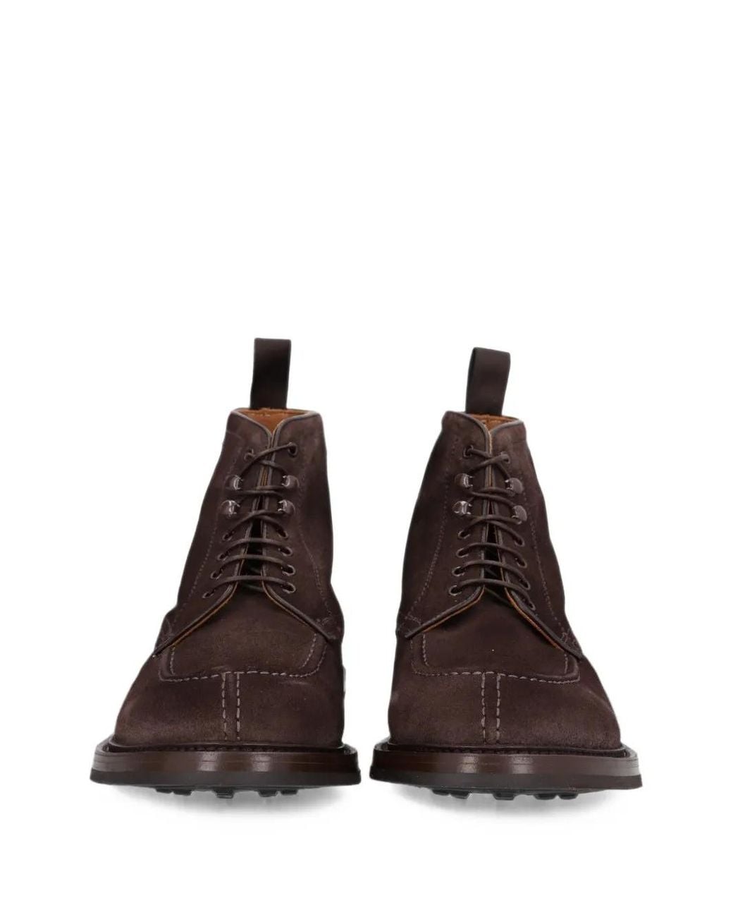Al Duca D'aosta Brown Lace-Up Suede Boots for men