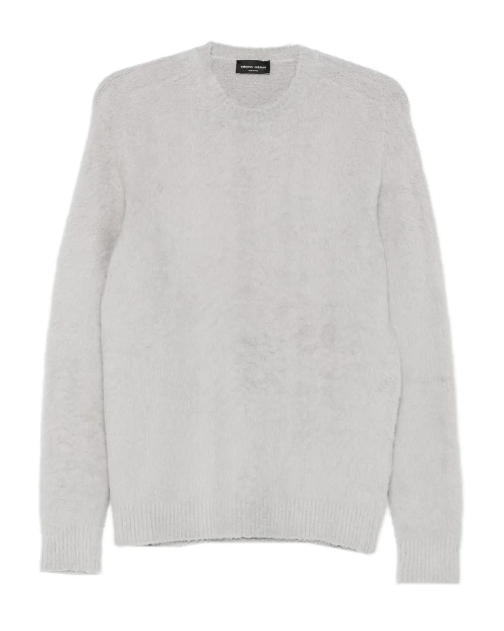 Roberto Collina White Crew-Neck Sweater for men