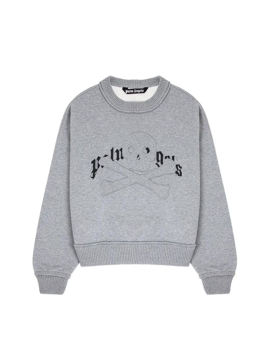 Palm Angels Pullover Im Patchwork-Look in Gray für Herren