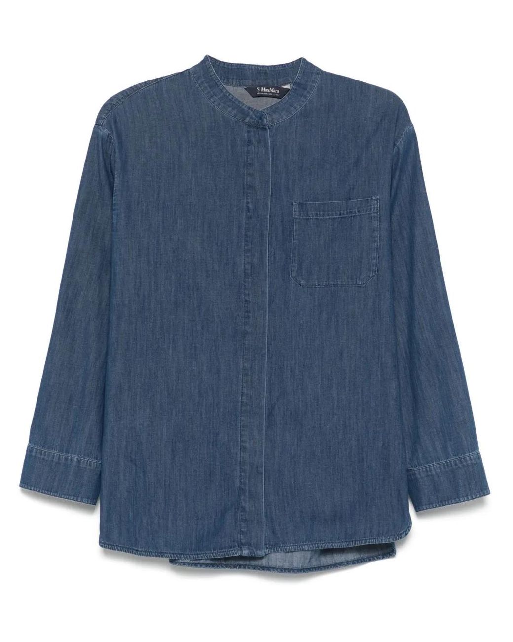 Max Mara Blue Unito Denim Shirt