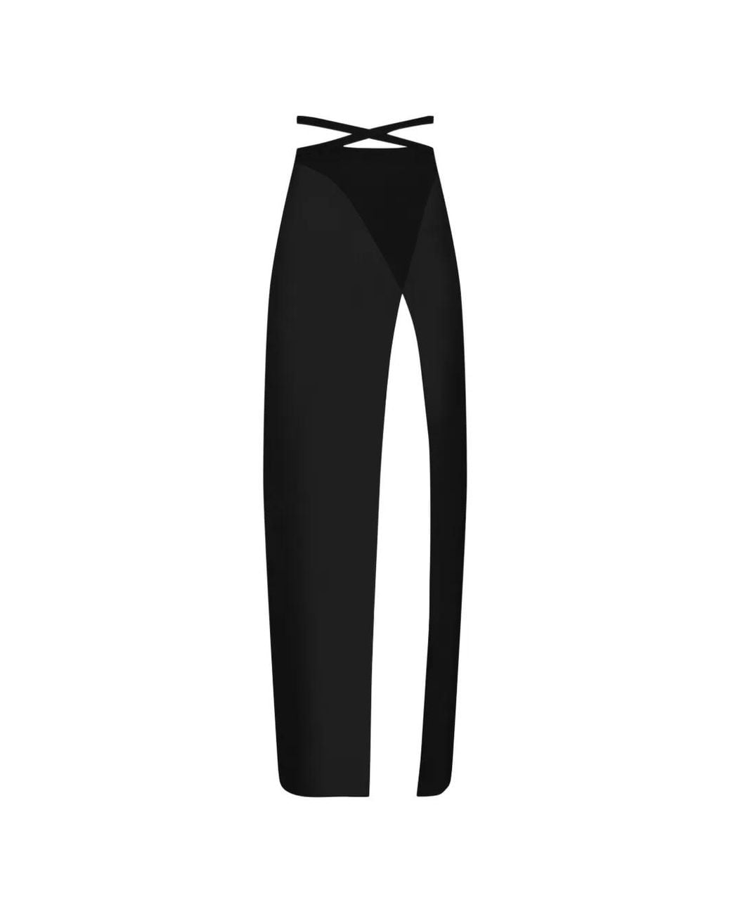 Maison Close Black Fever Wrap Maxi Skirt
