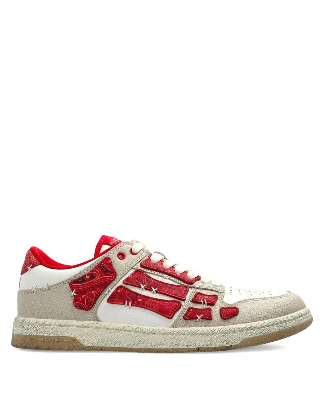 Amiri Pink Bandana Skel Top Low Sports Shoes for men