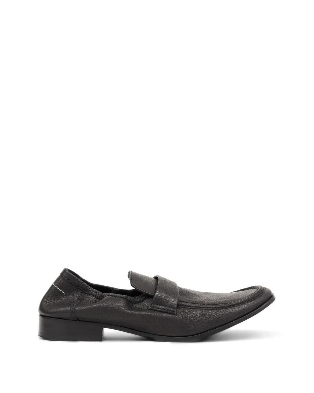 MM6 by Maison Margiela White Swing Toe Loafers