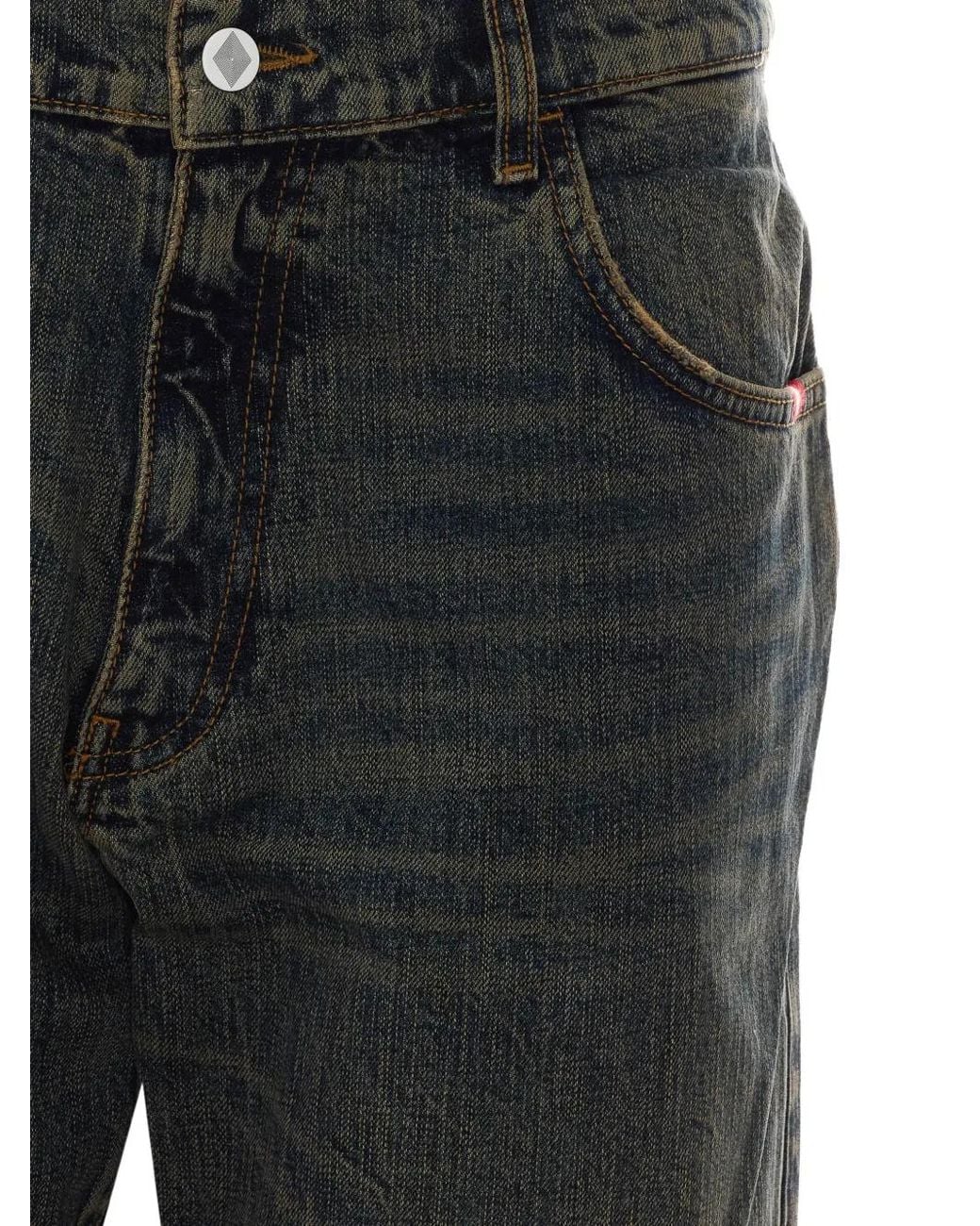 AMISH Black James Loose-Fit Jeans for men
