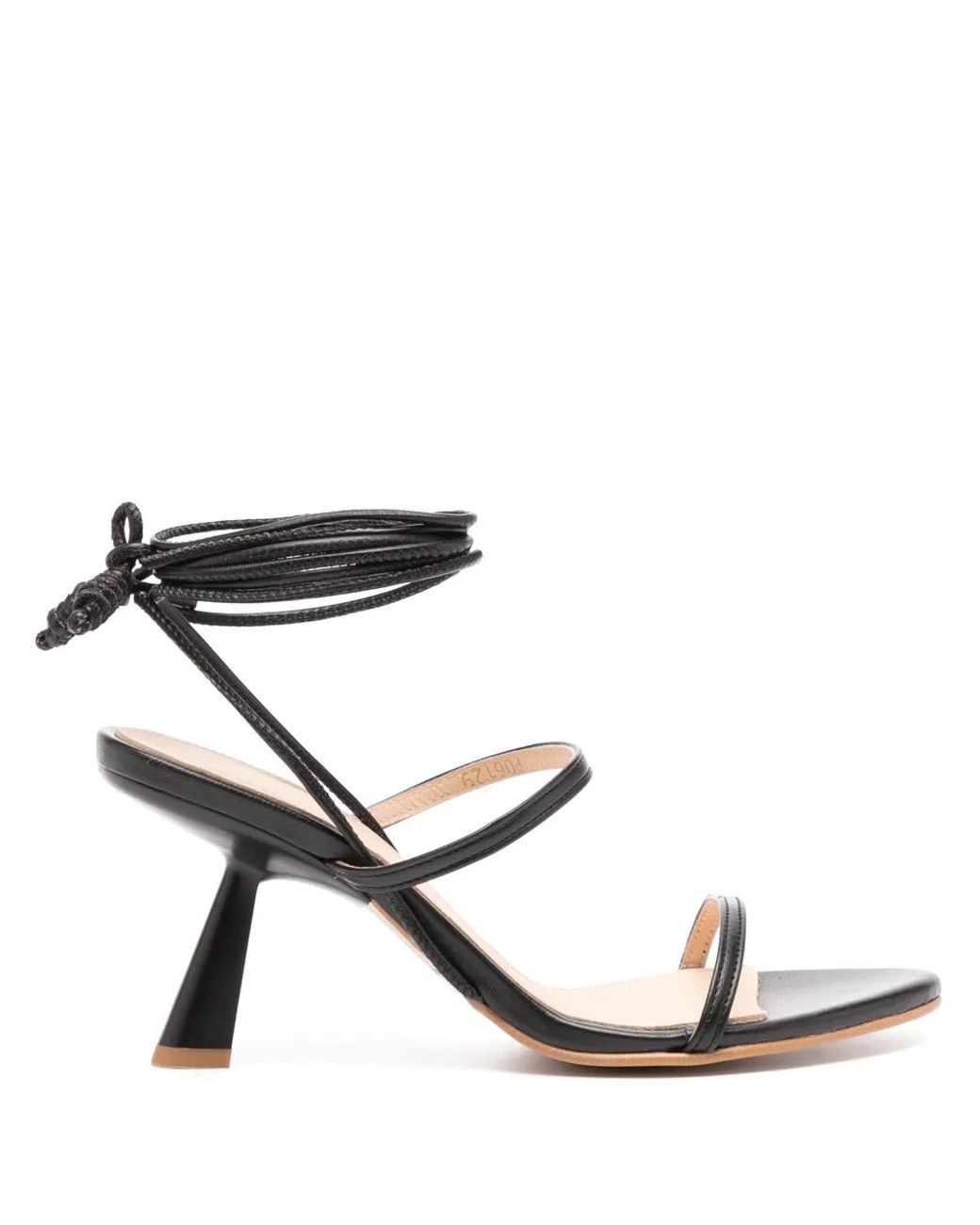 Alohas Black Kendra 65Mm Leather Sandals