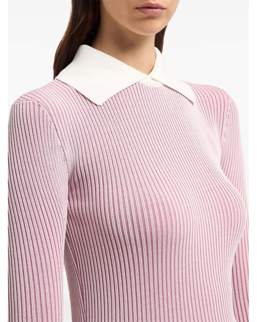 Pull En Maille Nervurée Gcds en coloris Pink