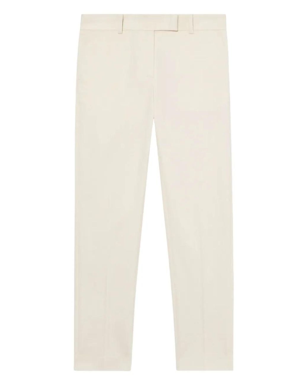 Brooks Brothers White Cotton-Blend Trousers