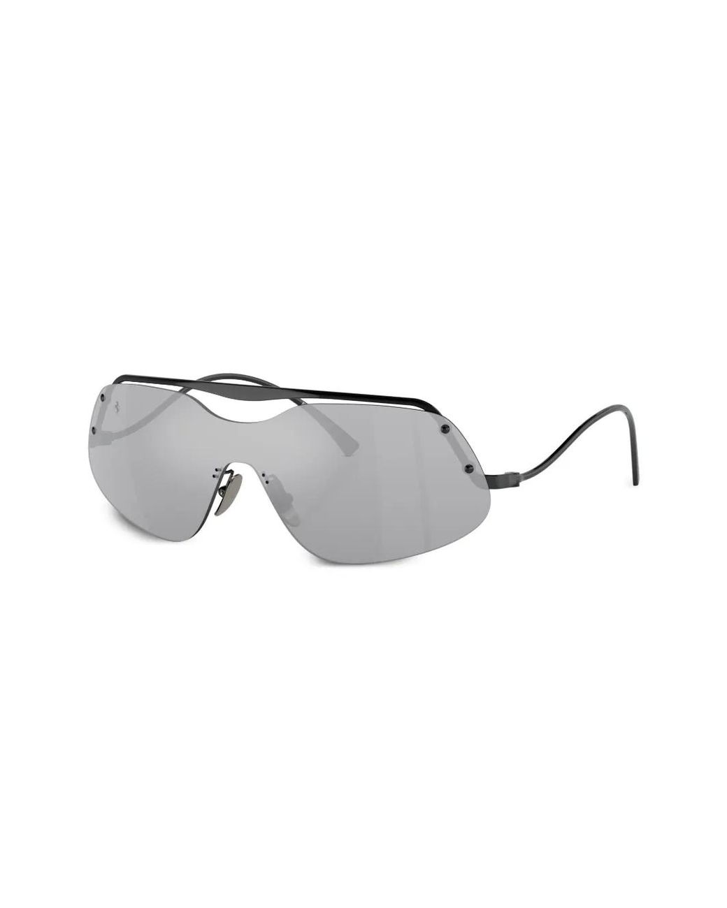 Ferrari Gray Oversized Frame Sunglasses