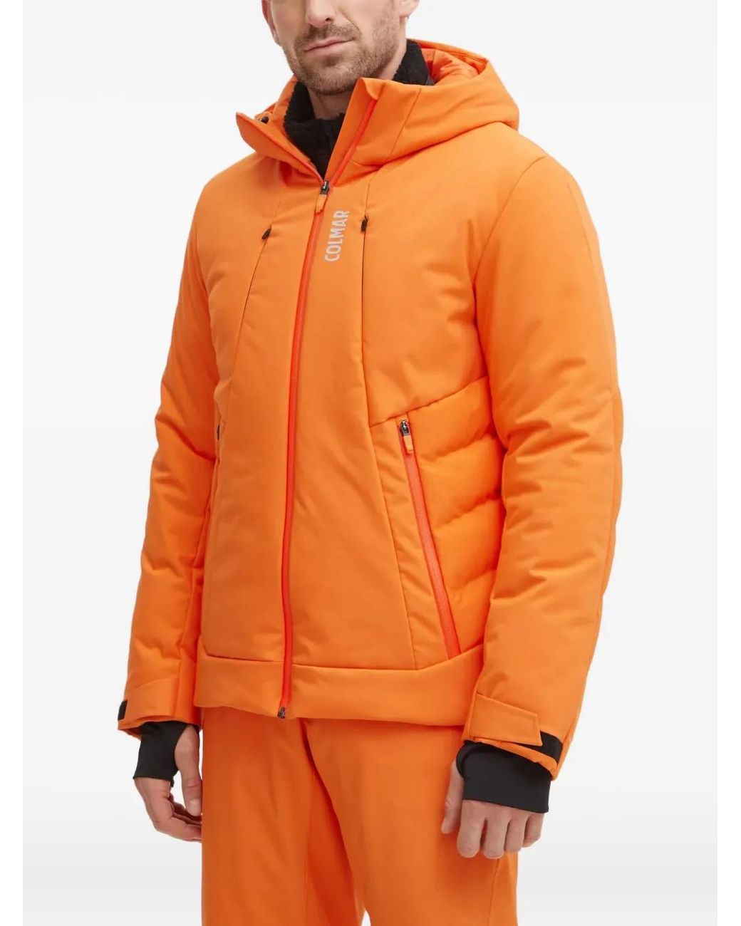 メンズ Colmar フーデッド スキージャケット オレンジ | Lyst