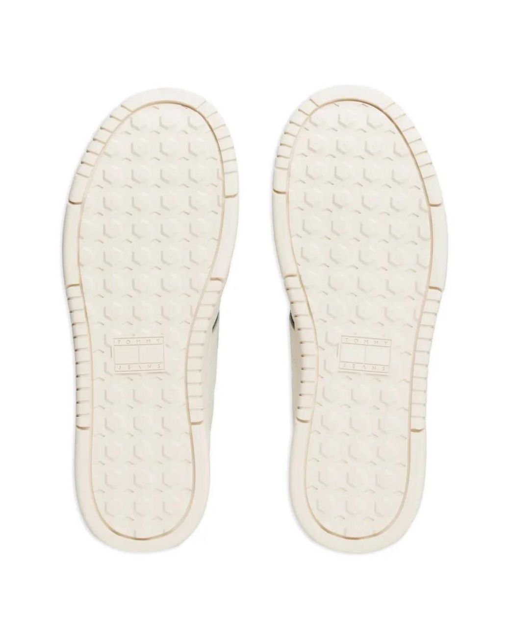 Tommy Hilfiger White Logo-Lettering Sneakers for men