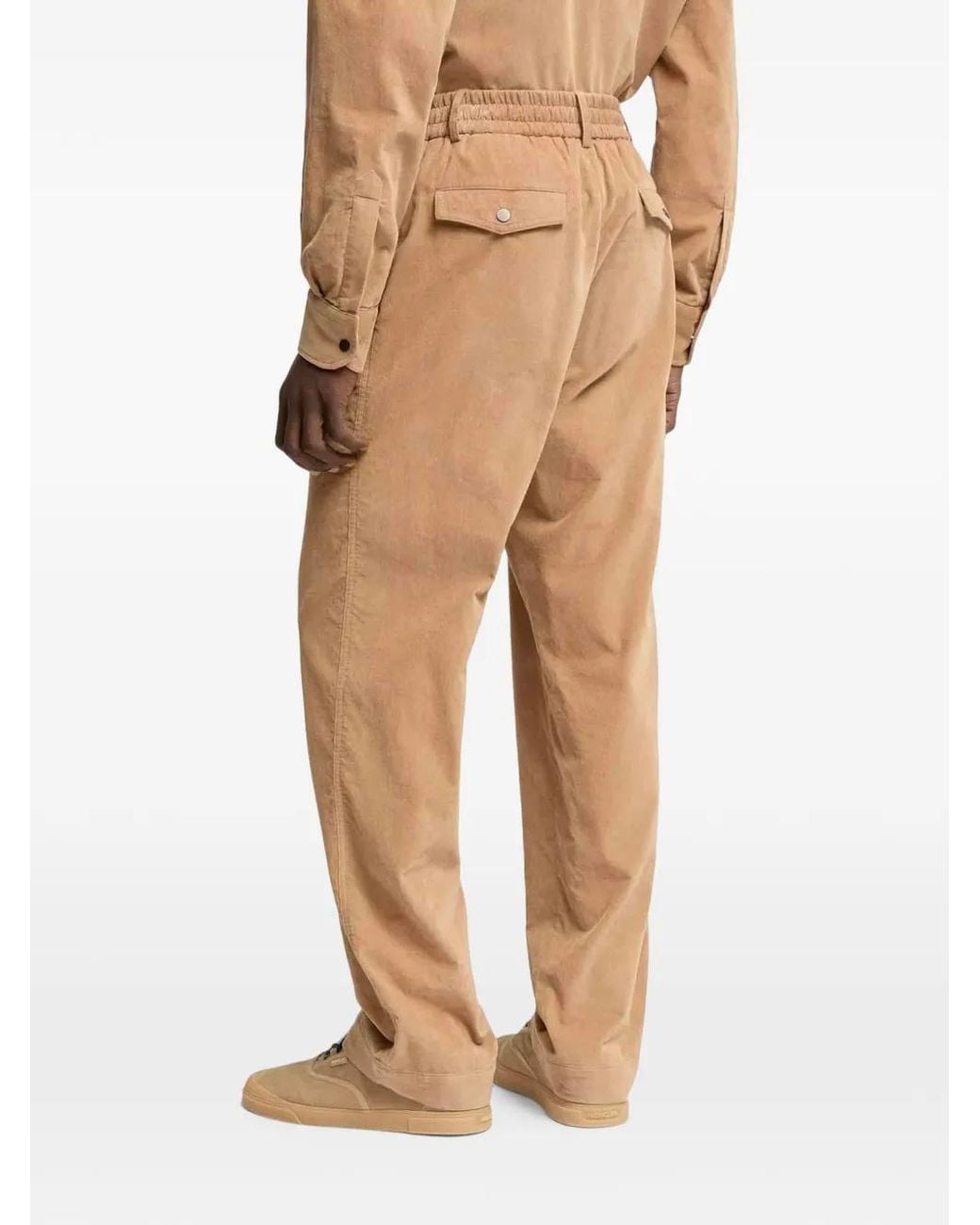 Moncler Natural Corduroy Trousers for men