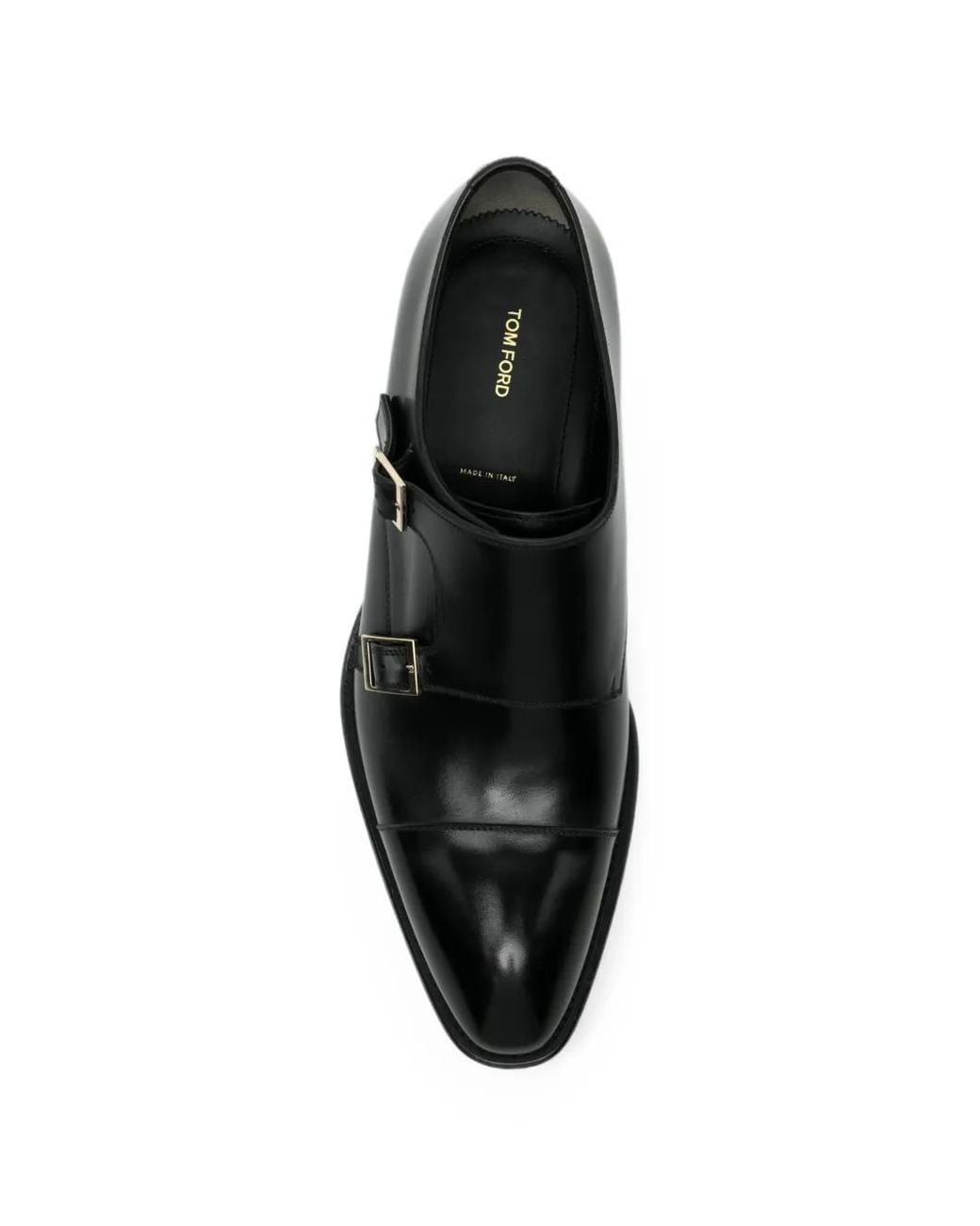 Tom Ford Black Vincent Double Monk Strap Loafers for men