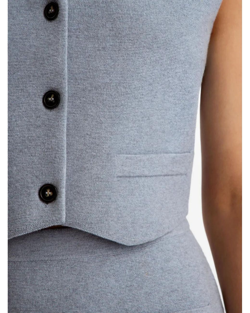12 STOREEZ Blue V-Neck Vest