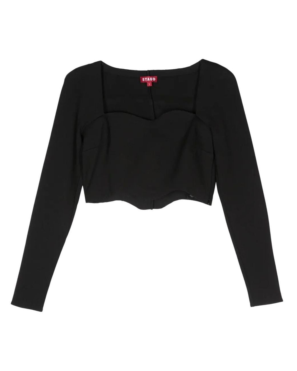 Staud Black Corde Top